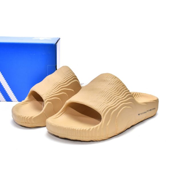 Adidas Originals Adilette 22 Slides Desert Sand GX6945 - Image 5