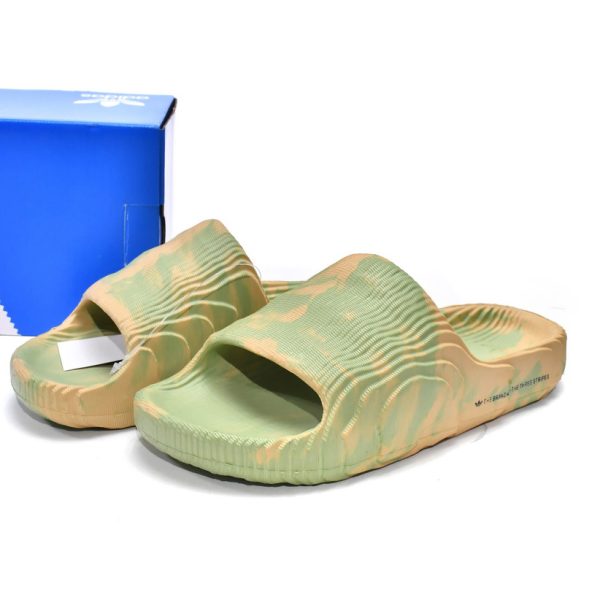 Adidas Originals Adilette 22 Slides Magic Lime Desert Sand GY1597
