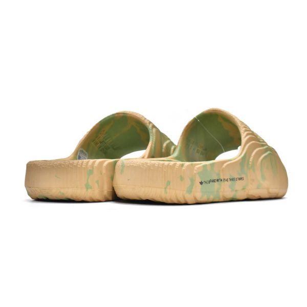 Adidas Originals Adilette 22 Slides Magic Lime Desert Sand GY1597 - Image 5
