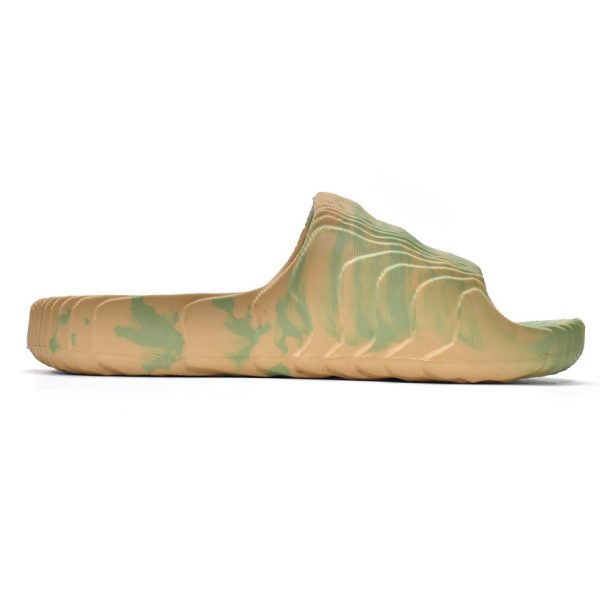Adidas Originals Adilette 22 Slides Magic Lime Desert Sand GY1597 - Image 7