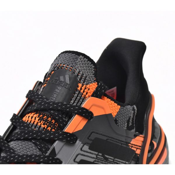Adidas Ultra Boost 20 Black Signal Orange Sneakers FV8330 - Image 4