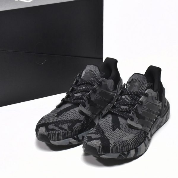 Adidas Ultra Boost 20 Core Black Grey Sneakers FV8329