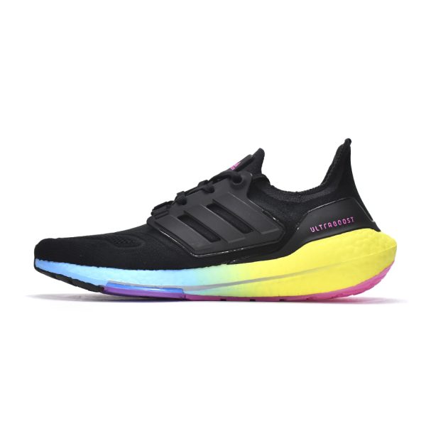 Adidas Ultra Boost 2022 Black Gradient Yellow Sneaker GV8829 - Image 4