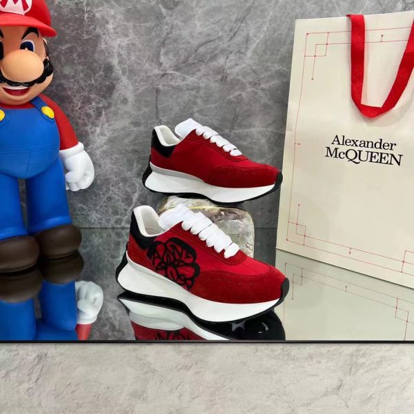 Alexander Mqueen Sprint Runner Lace-Up Sneaker - Image 3