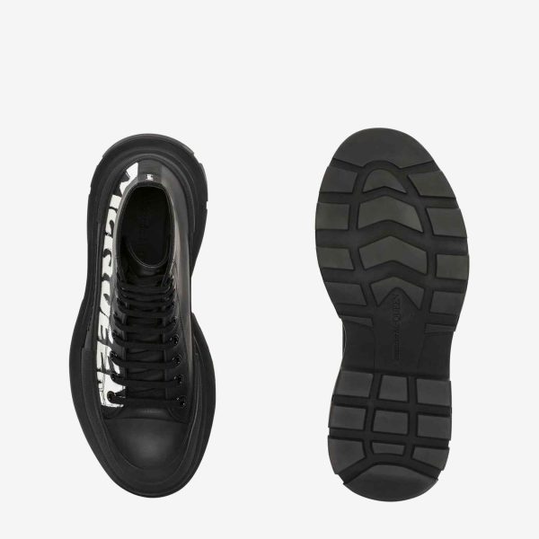 Alexander Mqueen Tread Slick Boot In Black/White - Image 5