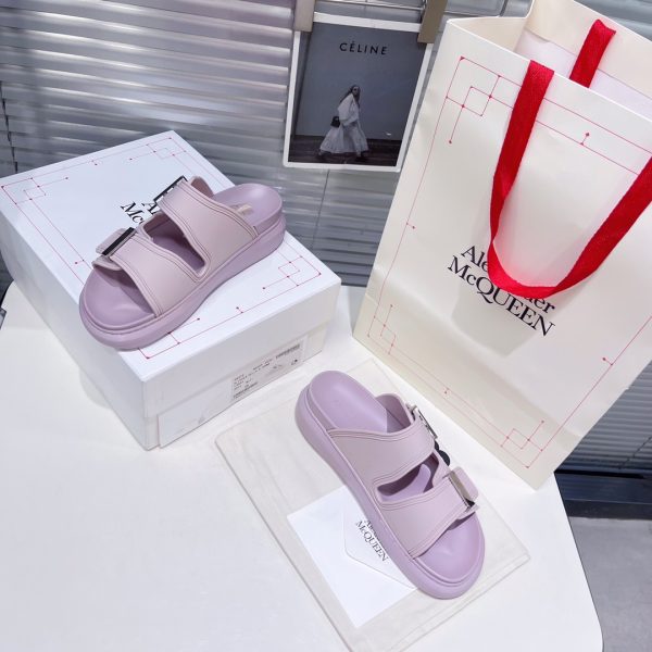 Alexander Mqueen Women's Hybrid Slide In Lilac - Image 8