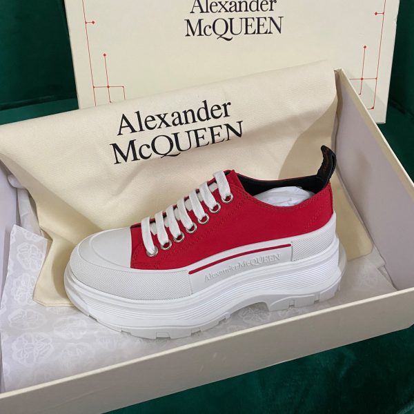 Alexander Mqueen Women's Tread Slick Lace Up In Lust Red - Image 3