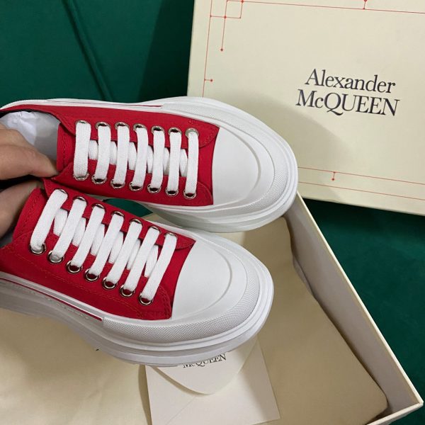 Alexander Mqueen Women's Tread Slick Lace Up In Lust Red - Image 5