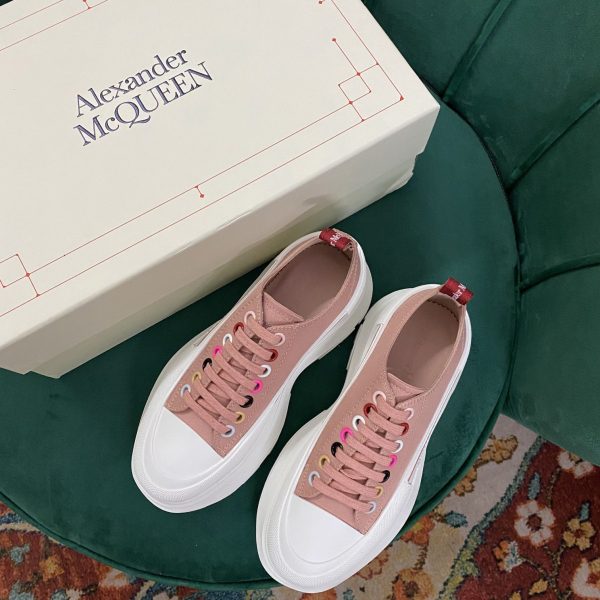 Alexander Mqueen Women's Tread Slick Lace Up In Magnolia - Image 2