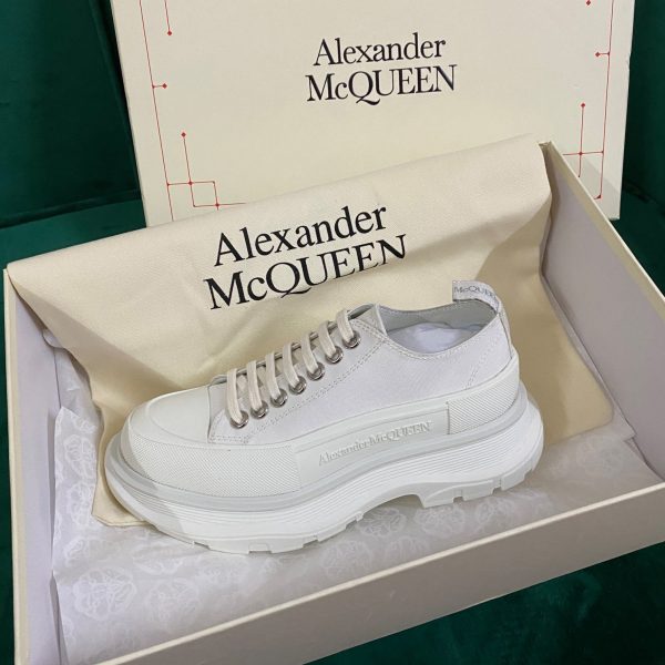 Alexander Mqueen Women's Tread Slick Lace Up In White - Image 2