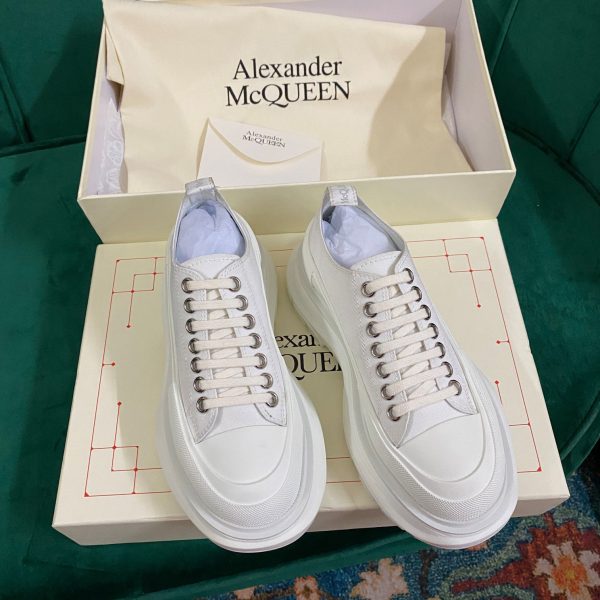 Alexander Mqueen Women's Tread Slick Lace Up In White - Image 3