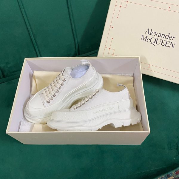 Alexander Mqueen Women's Tread Slick Lace Up In White - Image 6
