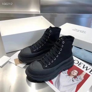 Alexander Mqueen Black High Top Sneakers