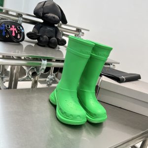 Balenciaga Crocs™ Boot In Green Rubber