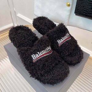 Balenciaga Furry Sandals