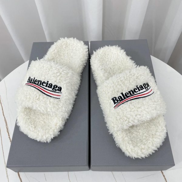 Balenciaga Furry Slide Sandal