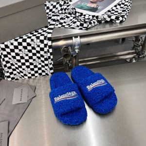 Balenciaga Furry Slide Sandal