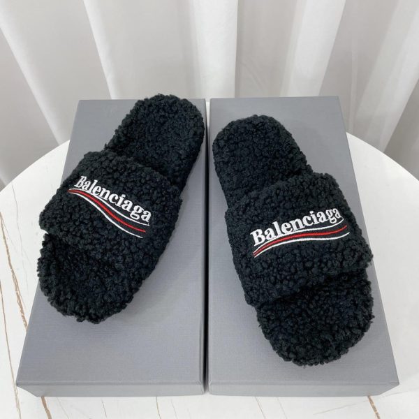 Balenciaga Furry Slide Sandal