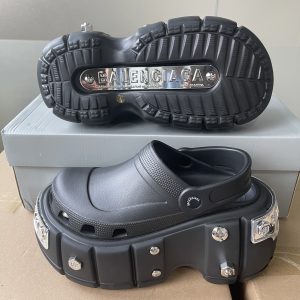 Balenciaga HardCrocs™ Sandal In black Rubber