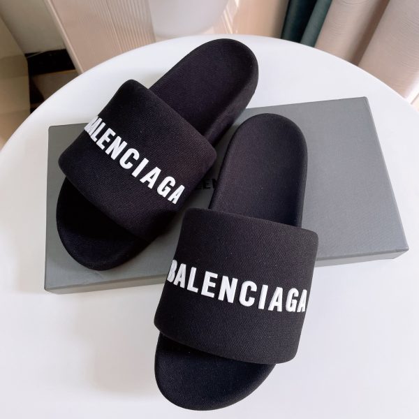 Balenciaga Logo Slide Sandal