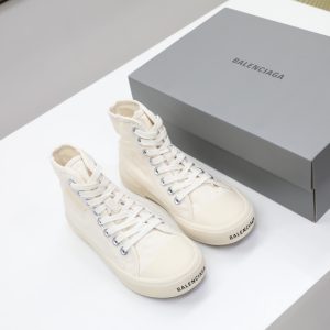 Balenciaga Men's Paris High Top Sneaker In White