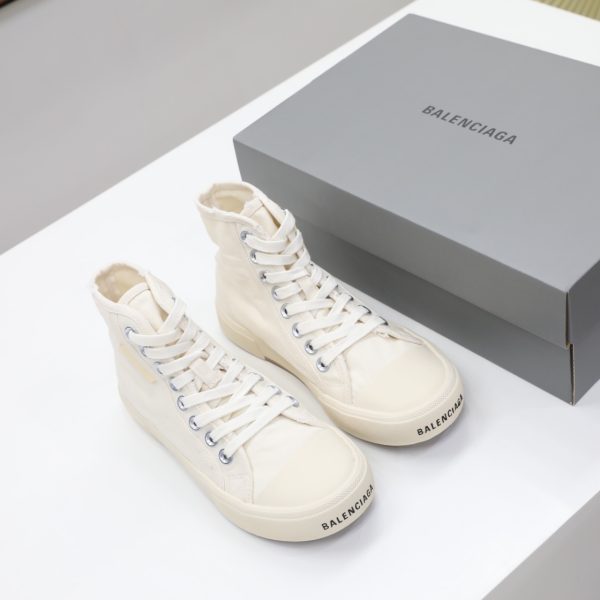 Balenciaga Men's Paris High Top Sneaker In White