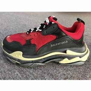 Balenciaga Triple S Bred Runner Red Black