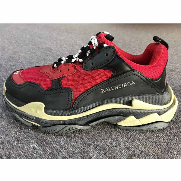 Balenciaga Triple S Bred Runner Red Black