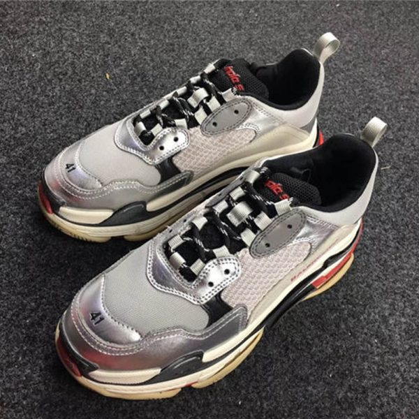 Balenciaga Triple S Triple Silver Sneakers