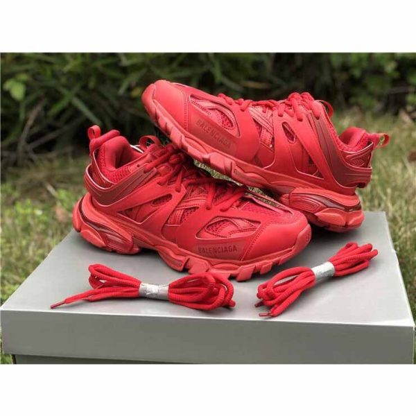 Balenciaga Women Track Sneaker In Red