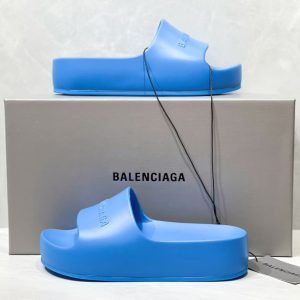 Balenciaga Women's Chunky Slide Sandal In Blue