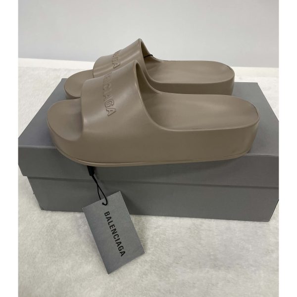 Balenciaga Women's Chunky Slide Sandal In Brown