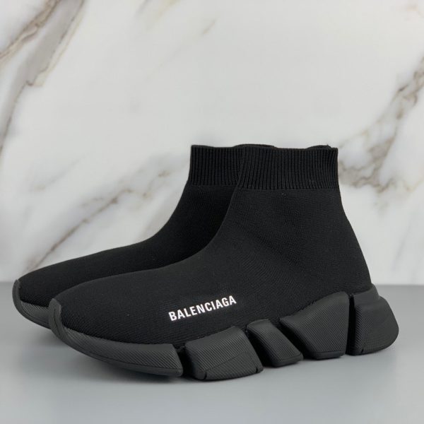 Balenciaga Black Speed.2 Lt Knit Sole