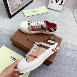 Burberry Check Cotton Sneakers