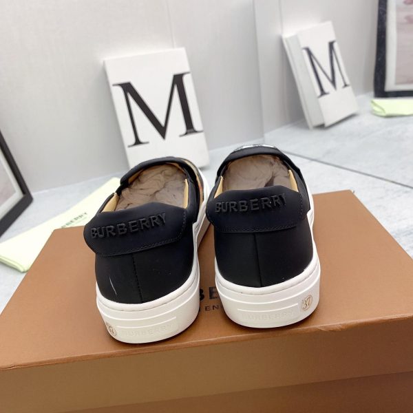 Burberry Leather And Vintage Check Slip-On Sneakers - Image 7