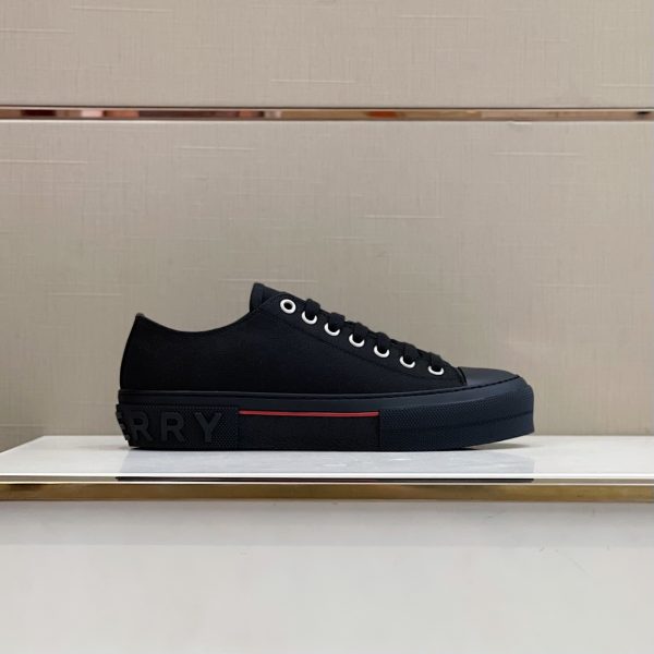 Burberry Logo Detail Cotton Sneakers - Image 2