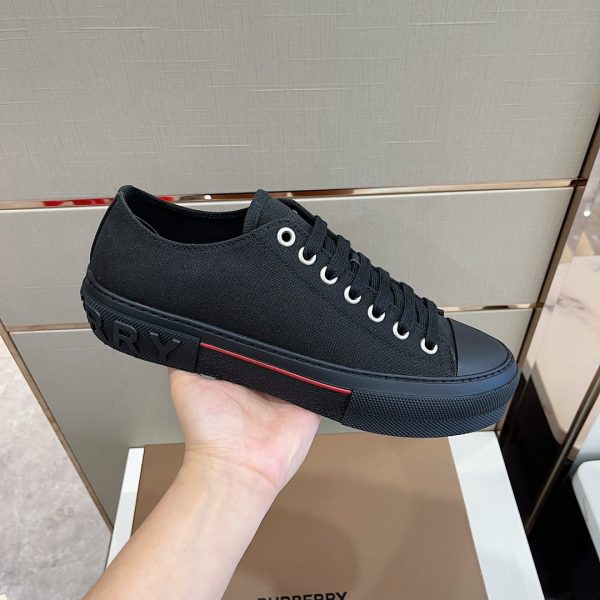 Burberry Logo Detail Cotton Sneakers - Image 5