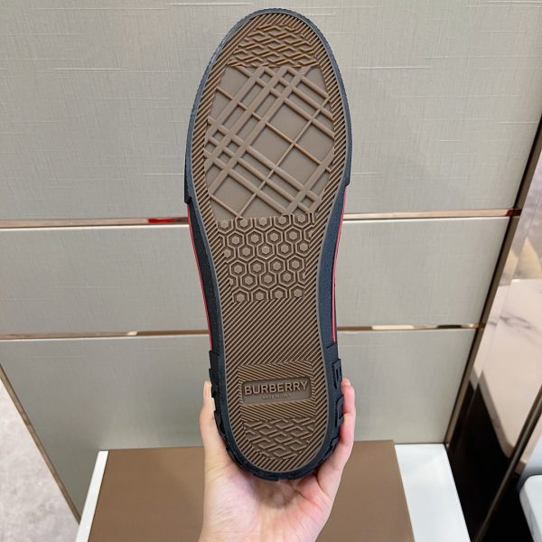 Burberry Logo Detail Cotton Sneakers - Image 6
