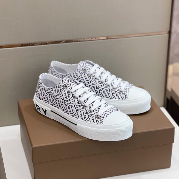 Burberry Monogram Print Cotton Sneakers