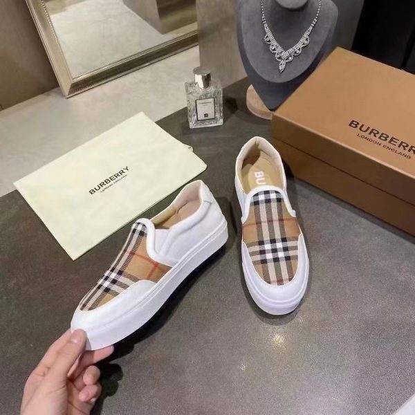 Burberry Vintage Check Loafers - Image 5
