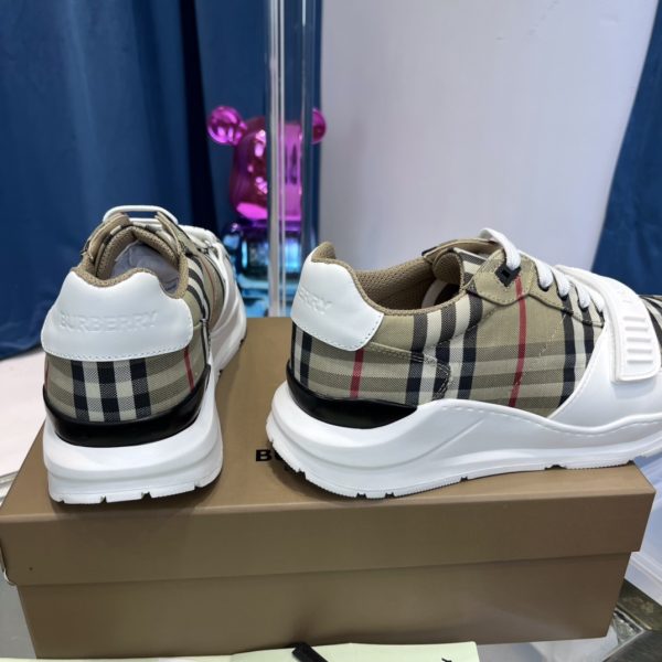 Burberry Vintage Check Suede And Leather Sneakers - Image 3
