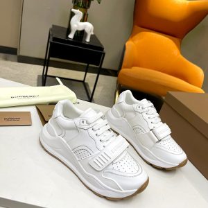 Burberry Vintage Suede And Leather Sneakers