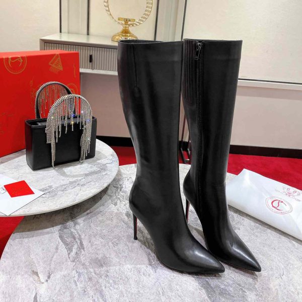 Christian Louboutin Kate Botta 85 Leather Knee-High Boots