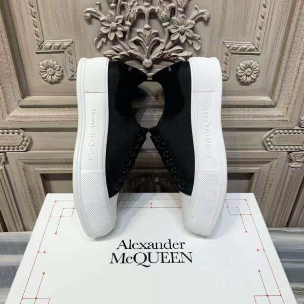 Alexander Mqueen Deck Lace-Up Plimsoll Sneaker - Image 4