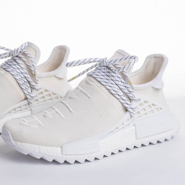 Adidas Pharrell Nmd Hu Trail Blank Canvas Ac7031 White Sneakers - Image 2