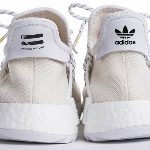 Adidas Pharrell Nmd Hu Trail Blank Canvas Ac7031 White Sneakers - Image 4