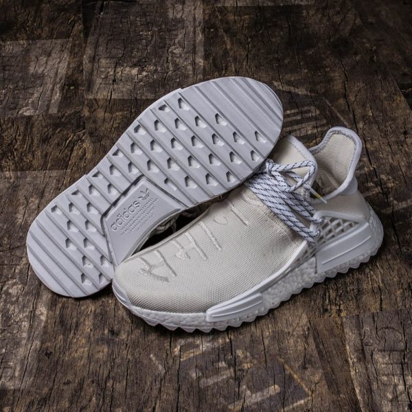 Adidas Pharrell Nmd Hu Trail Blank Canvas Ac7031 White Sneakers - Image 5