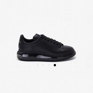Alexander Mqueen Air Platform Leather Sneakers Black