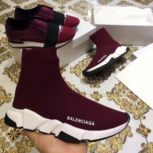 Balenciaga Super Perfect Balenciaga Race Runners Wine Red