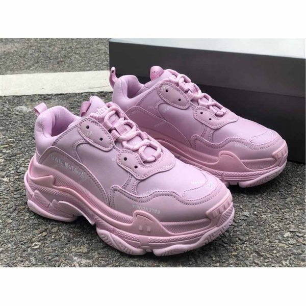 Balenciaga Triple S Logo-Print Embroidered Leather Nubuck And Mesh Sneakers - Image 3